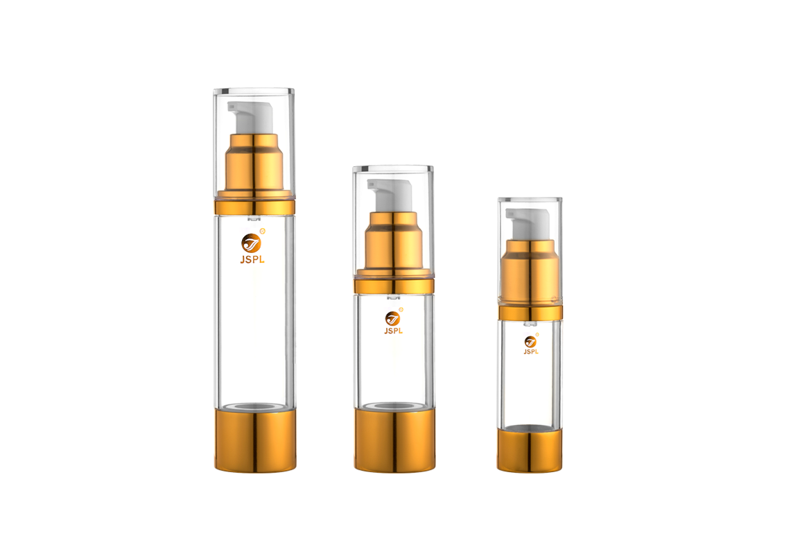 Gold Anodized Aluminum Airless Lotion Bottles