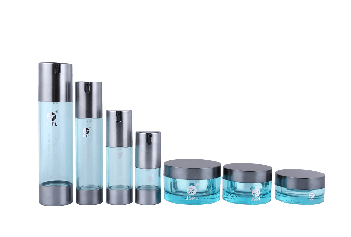 Light Blue Cosmetic Bottles Series