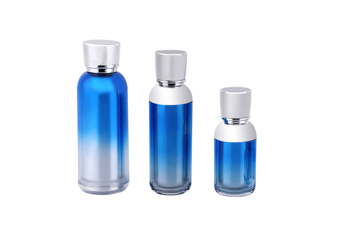 Gradient Blue Plastic Thick-Walled Lotion bottle