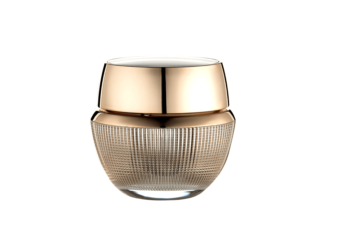 Double Wall Acrylic Cream Jar With Grids