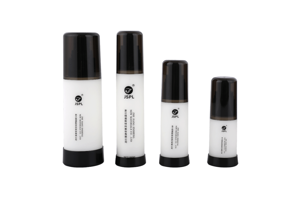 PP Cosmetic Airless Bottle With Black Bottom