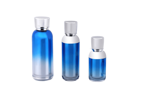 Gradient Blue Plastic Thick-Walled Lotion bottle