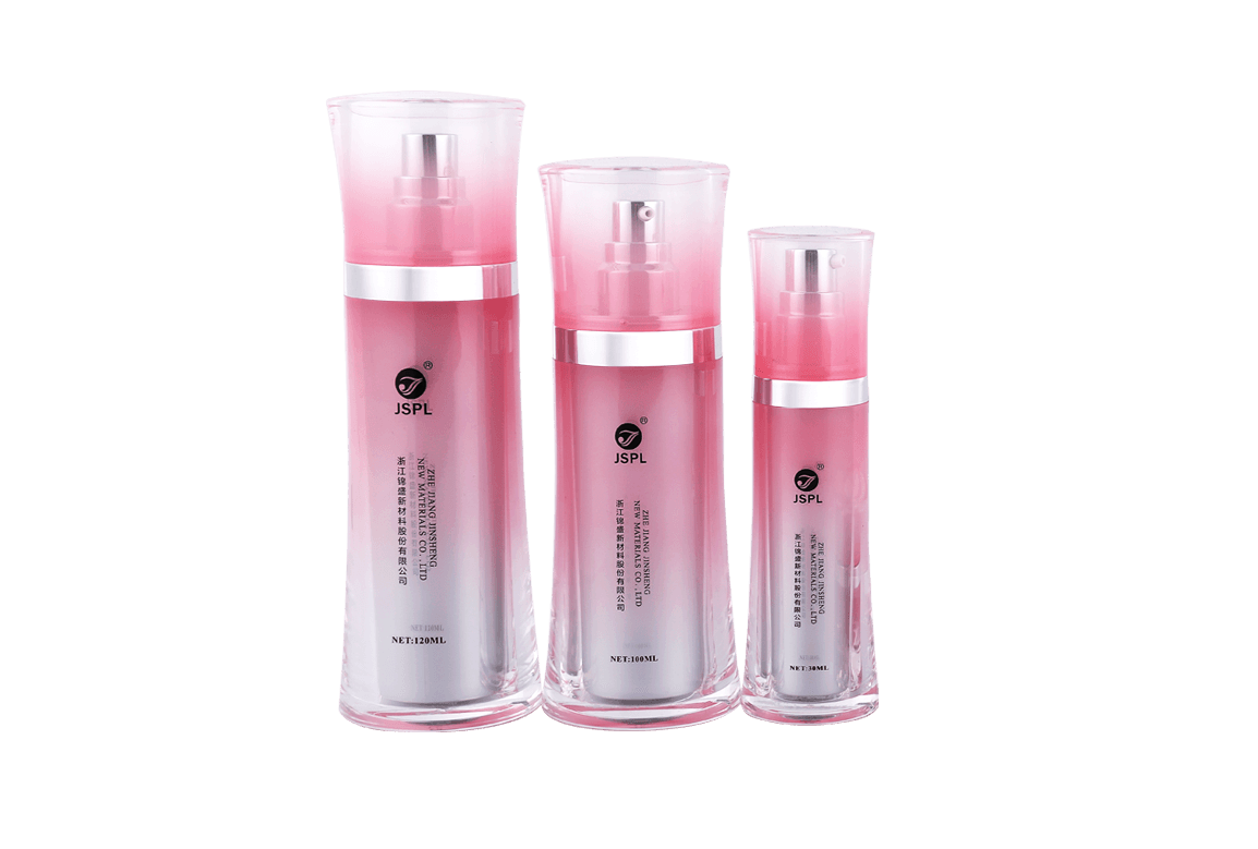 Pink Acrylic Thin Waist Bottle Series