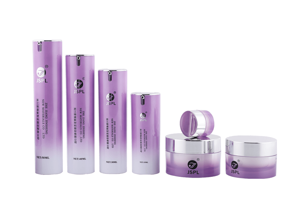 Purple Uncapped Airless Pump Bottles/Jars
