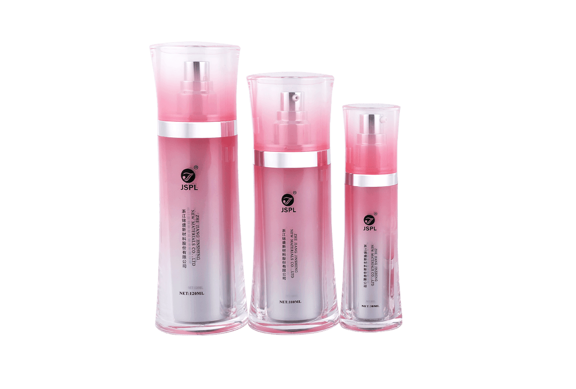 Pink Cosmetic Thin Waist Bottle Series