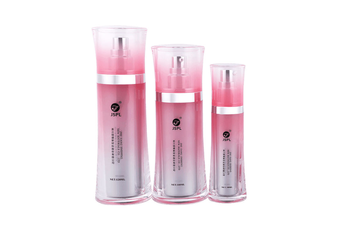 Pink Cosmetic Thin Waist Bottle Series